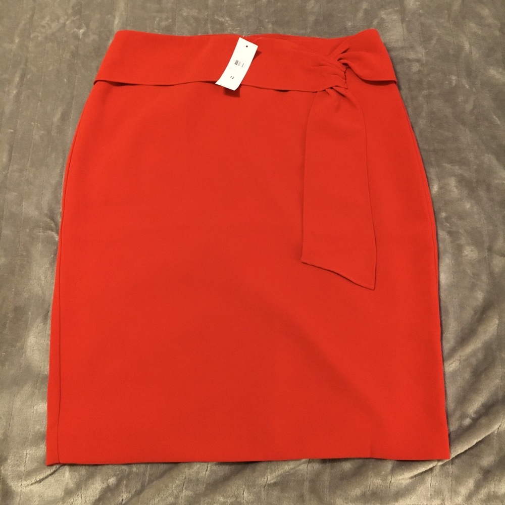 Ann Taylor Red Knot Skirt NWT